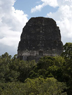 Mayan Temple III at Tikal Ruins - tikal mayan ruins,tikal mayan temple,mayan temple pictures,mayan ruins photos